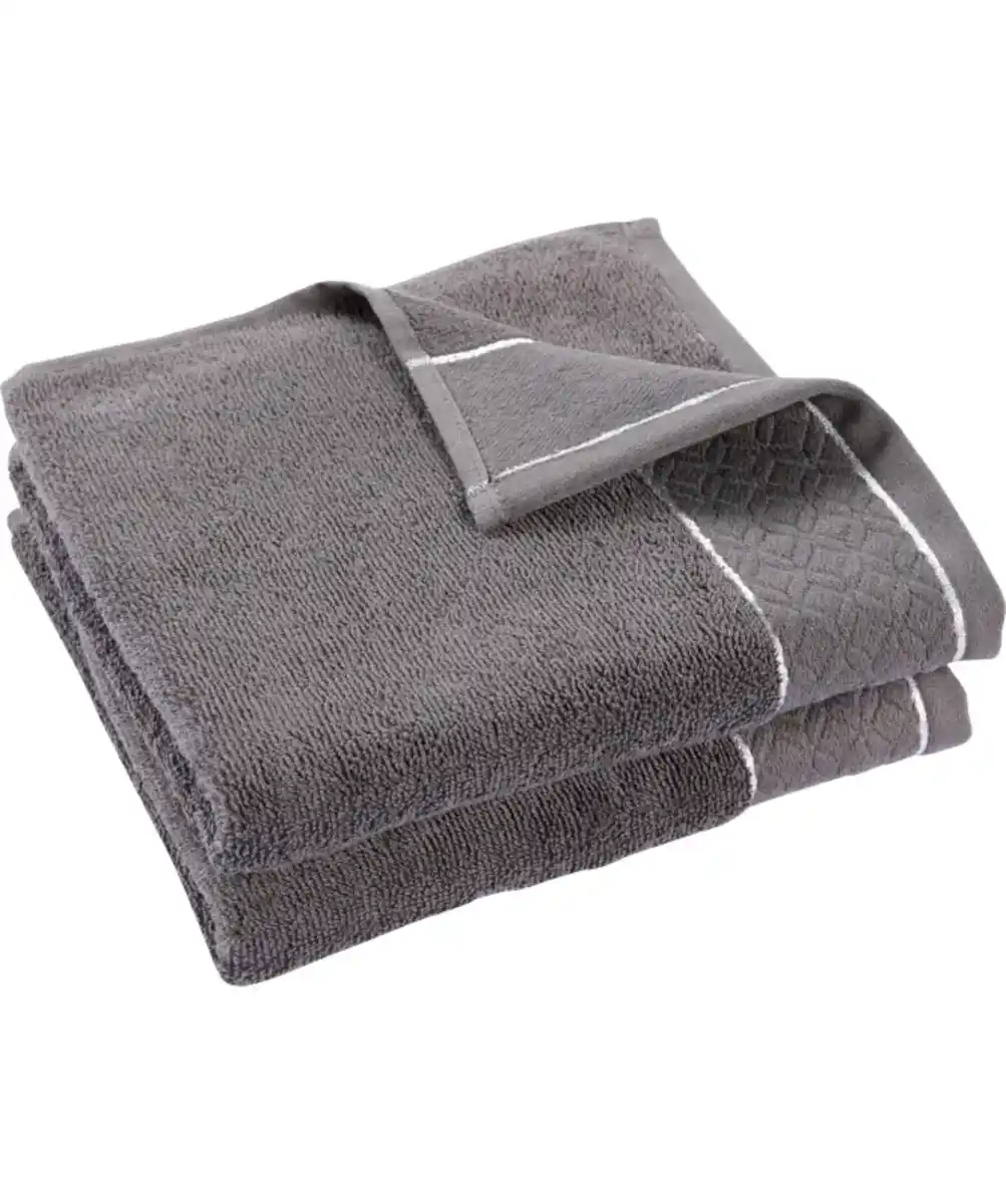 Bild 1 von Handtücher mit metallisiertem Garn, grau