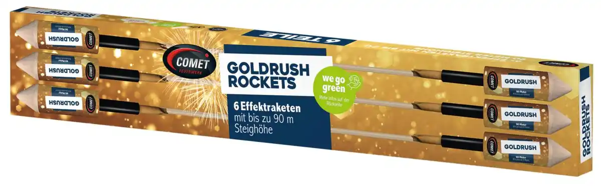 Bild 1 von COMET Premium-Raketen-Set »Goldrush Rockets«, 6-St.-Packg.