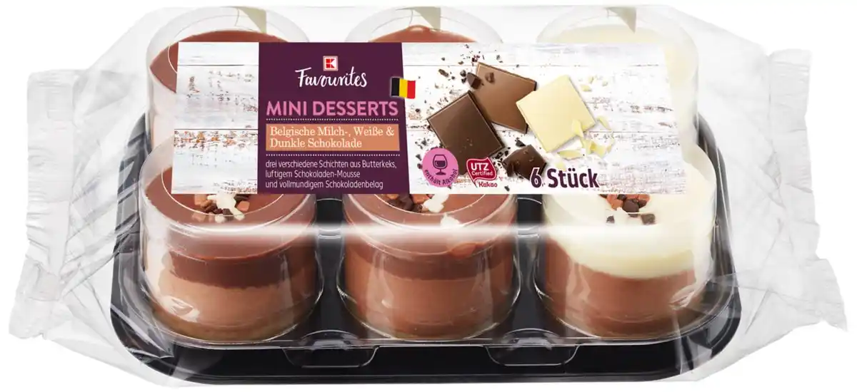 Bild 1 von K-FAVOURITES Mini-Desserts, 6 St. = 180-g-Packg.