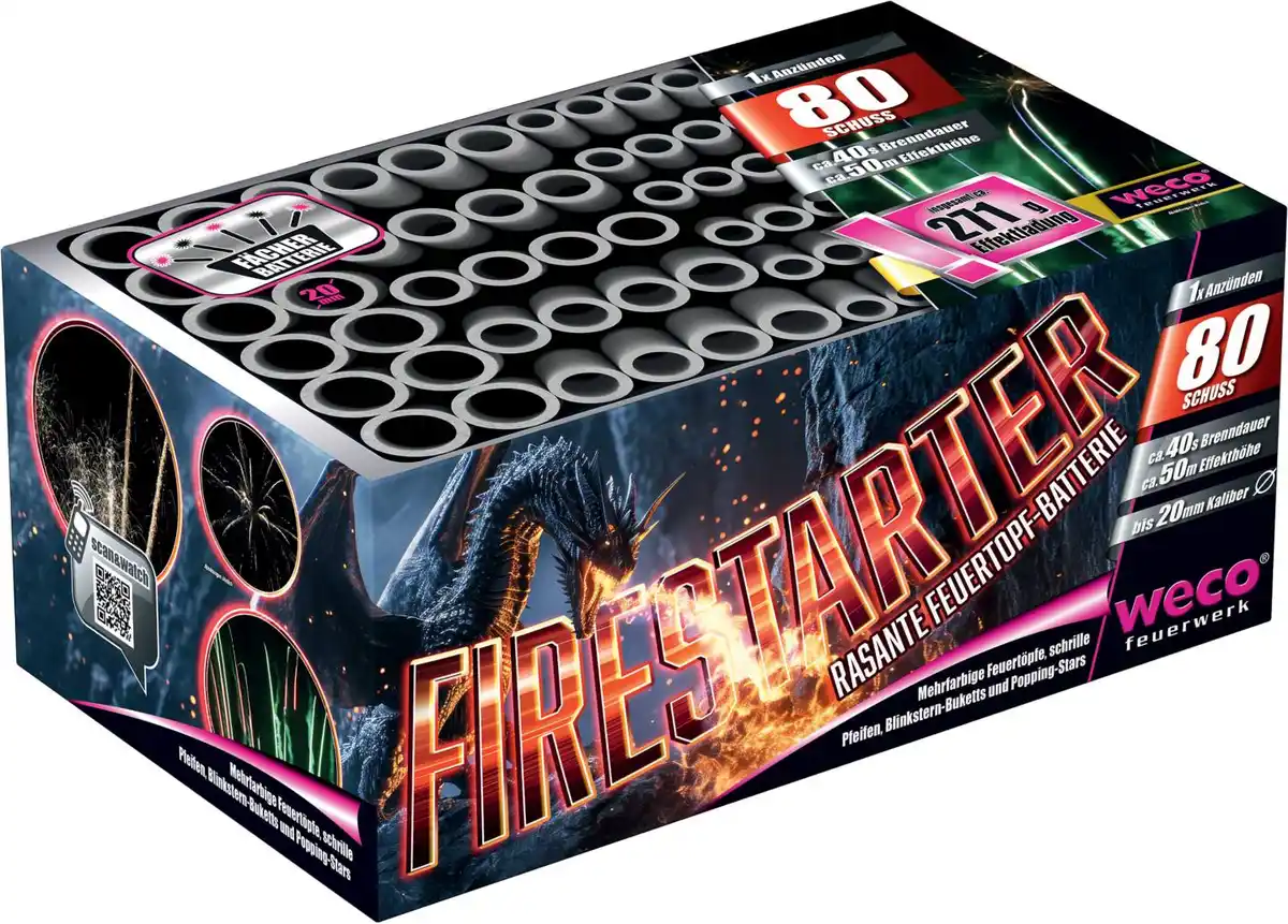 Bild 1 von WECO »Firestarter« Feuerwerksbatterie