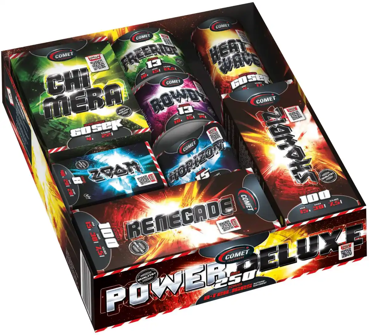 Bild 1 von COMET Feuerwerksbatterie-Sortiment »Power Deluxe«, 8-teilig