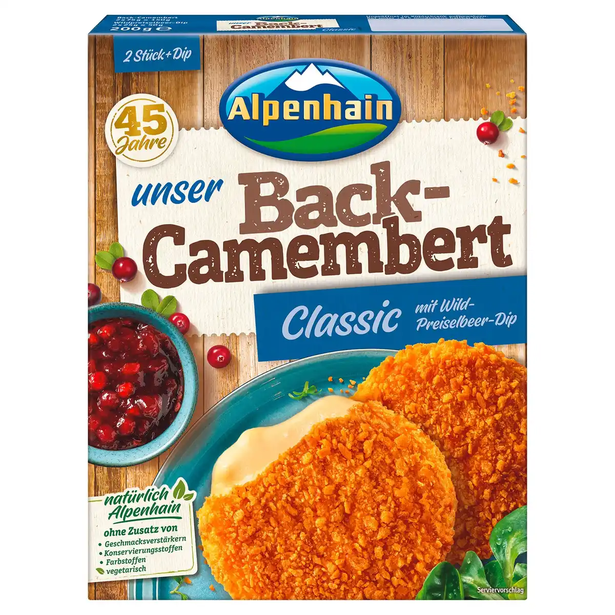 Bild 1 von ALPENHAIN Back-Käse 200 g, Camembert