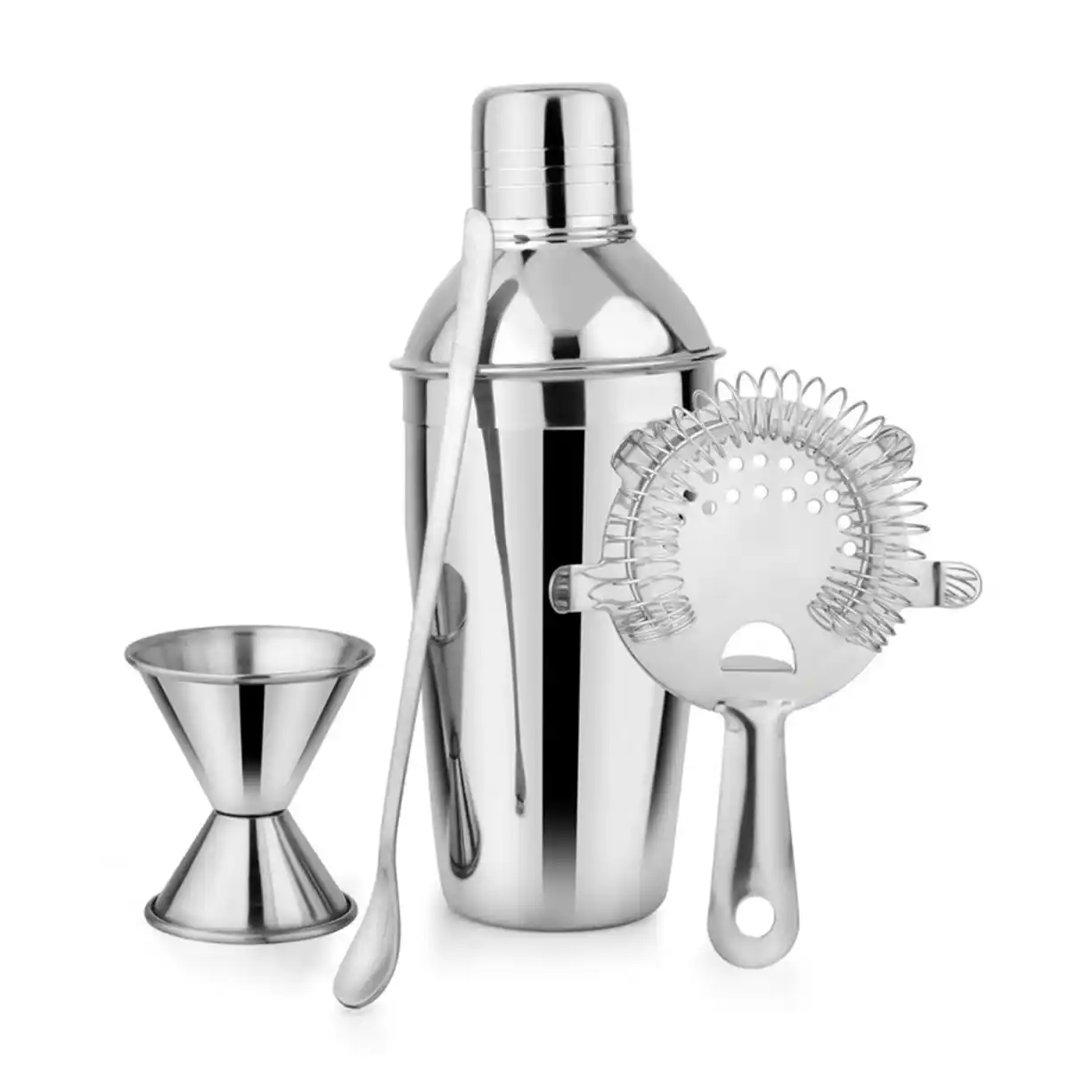 Bild 1 von Cocktail-Set aus Edelstahl 4-teilig