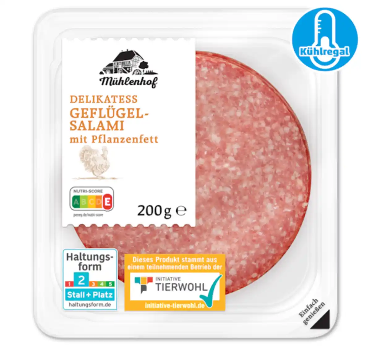 Bild 1 von MÜHLENHOF Delikatess Geflügel Salami oder Paprika Salami