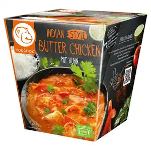 YouCook Fertiggerichte 420 g, Butter Chicken