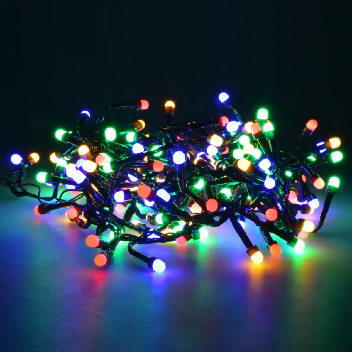 Bild 1 von LED Lichterkette Weihnachtsbaum 1,2 m, 192 LEDs bunt, 8 Funktionen