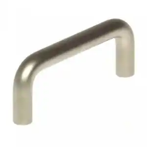 Möbelgriff 7,4cm mattsatin Möbeltürgriff Schubladengriff Bogengriff Möbelgriffe