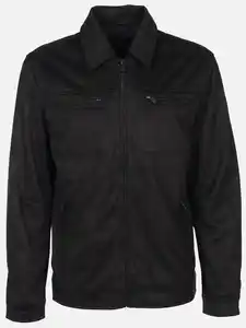 Herren Blouson in Waschleder-Optik Schwarz