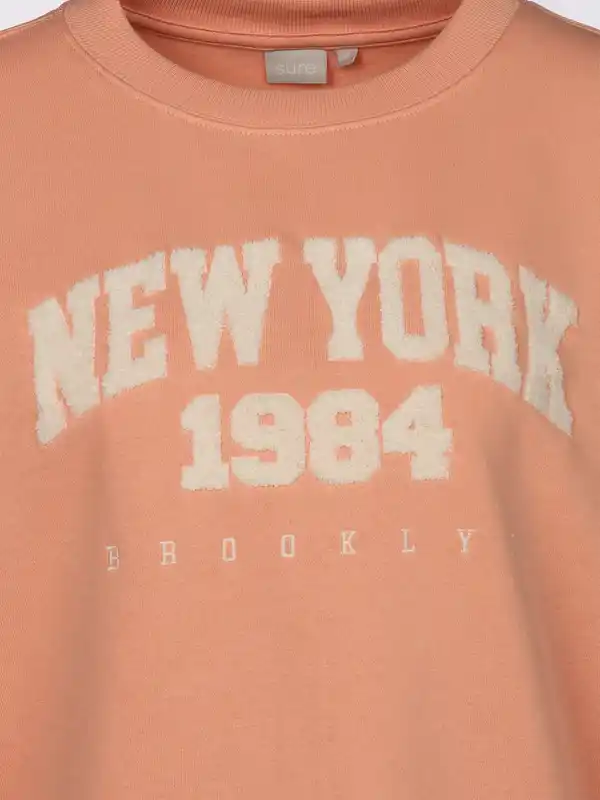 Bild 3 von Damen Sweatshirt mit Stickerei Orange