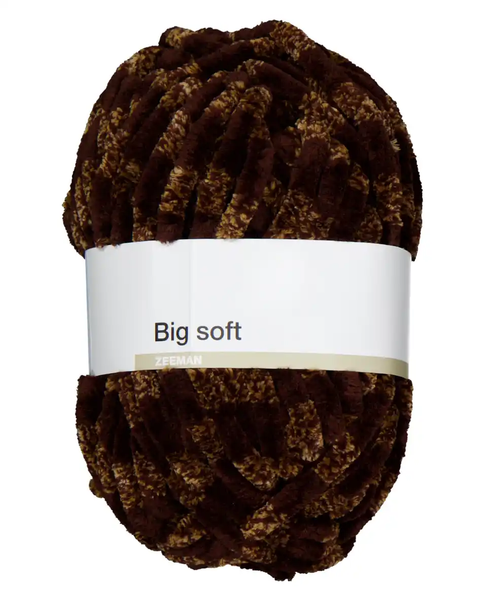 Bild 1 von Big soft Strickgarn - Braun, 150 g