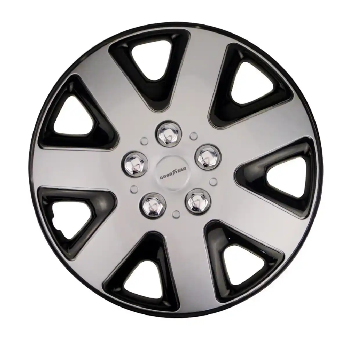 Bild 1 von Goodyear Radkappen 13 Zoll, 4 Stück, silber/schwarz, Flexo