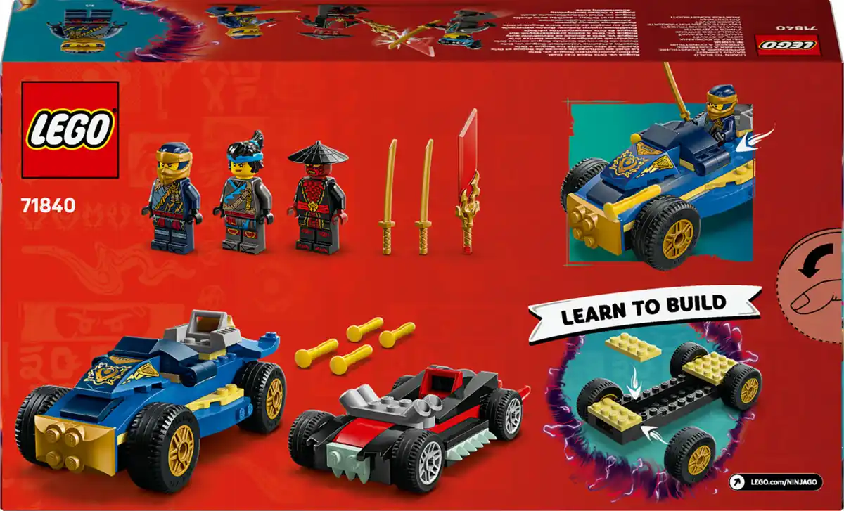 Bild 3 von LEGO NINJAGO 71840 Action-Autorennen: Rogue vs. Drix