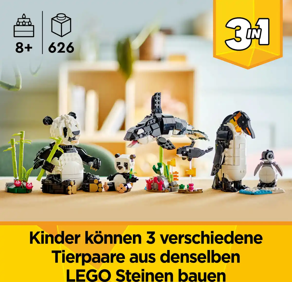Bild 4 von LEGO CREATOR 31165 Wilde Tiere: Pandafamilie