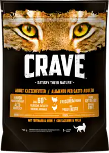 Crave Adult Trockenfutter mit Truthahn & Huhn, 750 g