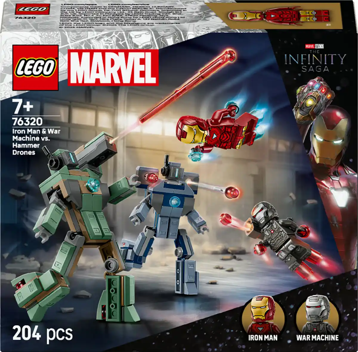 Bild 1 von LEGO Marvel 76320 Iron Man & War Machine vs. Hammer-Drohnen