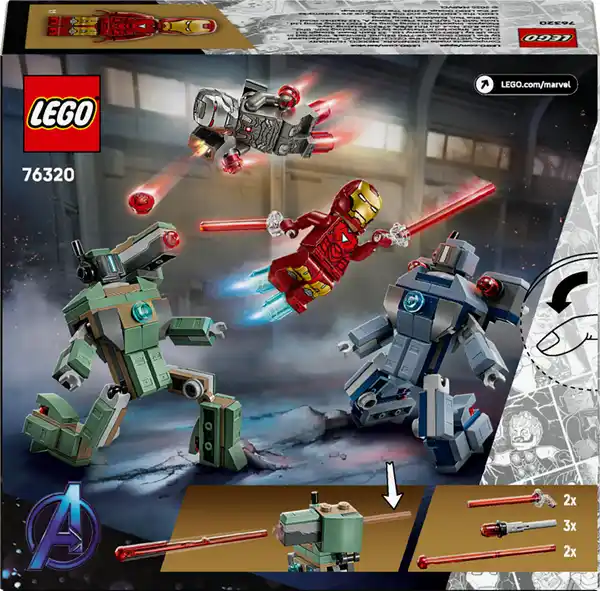 Bild 3 von LEGO Marvel 76320 Iron Man & War Machine vs. Hammer-Drohnen