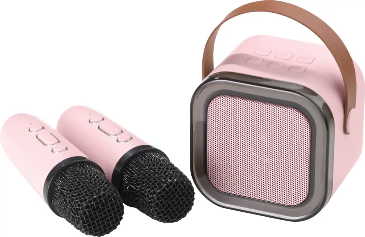 Bild 1 von IDEENWELT Akku-Karaoke-Box rosa