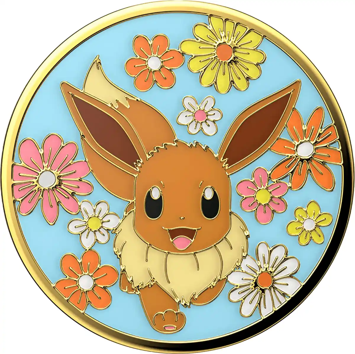 Bild 1 von PopSockets PopGrip - ausziehbare Handyhalterung - Enamel Floral Eevee
