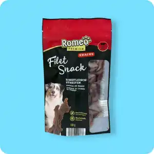 ROMEO Premium-Filet-Snacks, Rindfleischstreifen