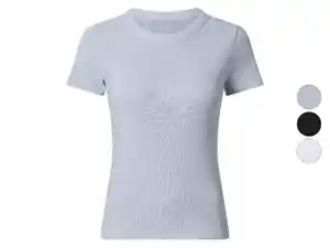 esmara® Damen Geripptes T-Shirt