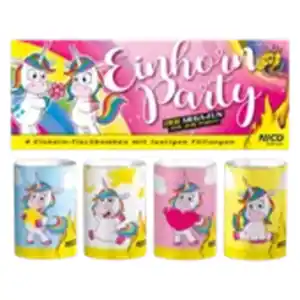 NICO 4er-Pack Einhorn Party