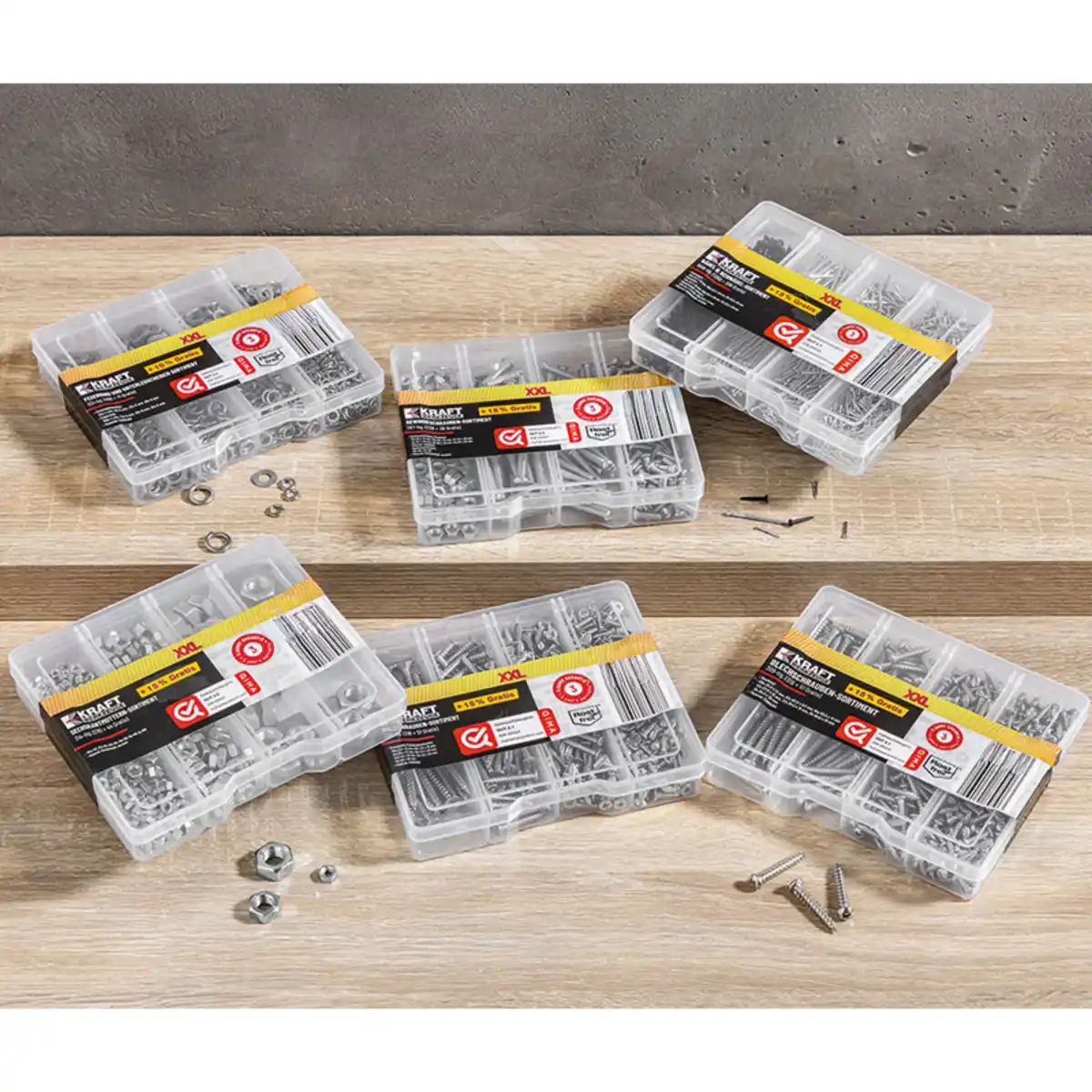 Bild 1 von Kraft Werkzeuge XXL-Befestigungs-Sortiment