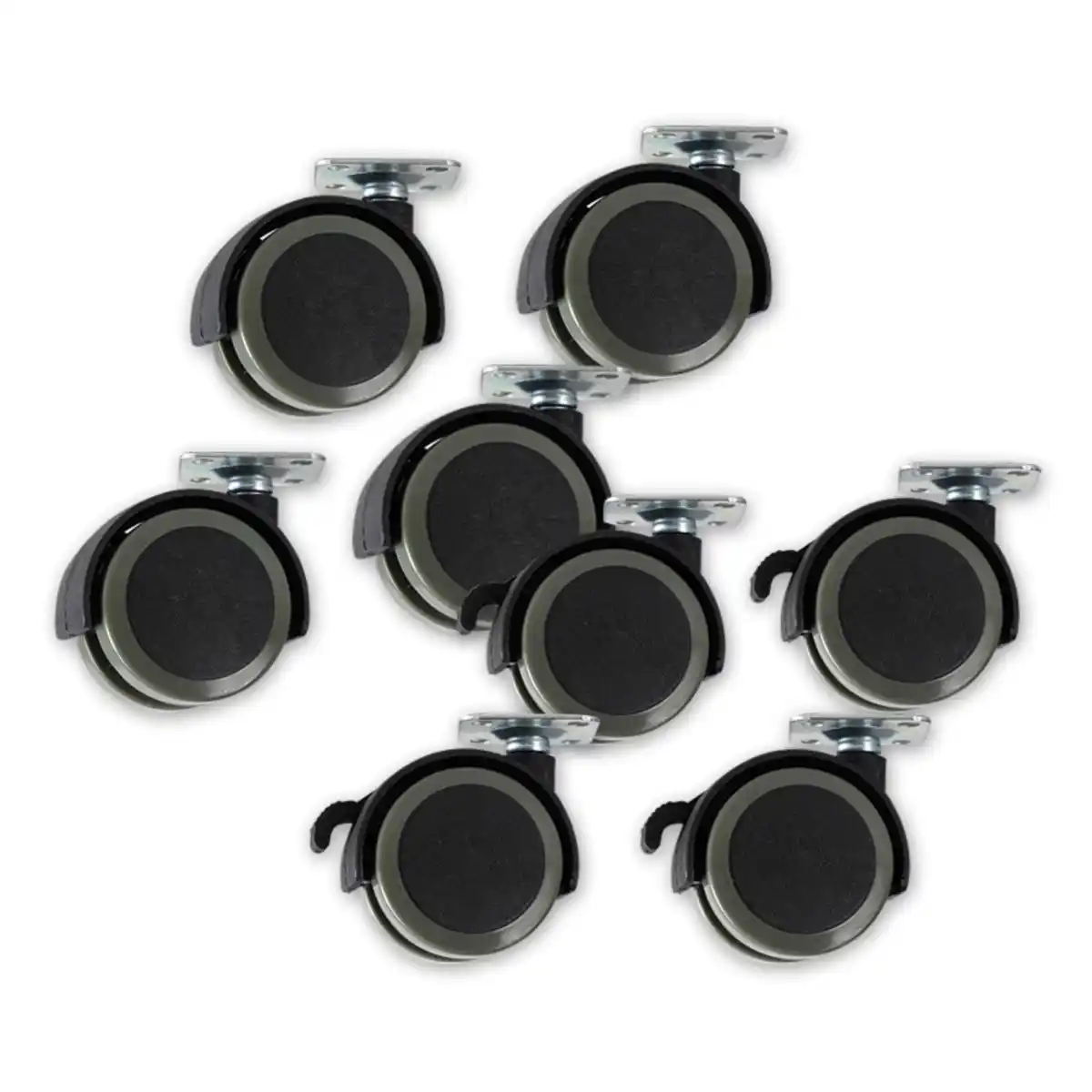 Bild 1 von Kraft Werkzeuge Möbel- oder Lenkrollen 8er-Set