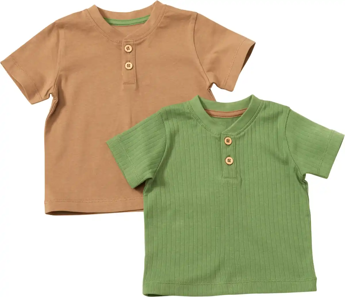 Bild 1 von ALANA T-Shirts, braun + grün, Gr. 80, 2 St
