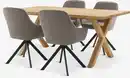 Bild 1 von GRIBSKOV L180 Tisch Eiche natur + 4 ROSTRUP sand/schwarz
