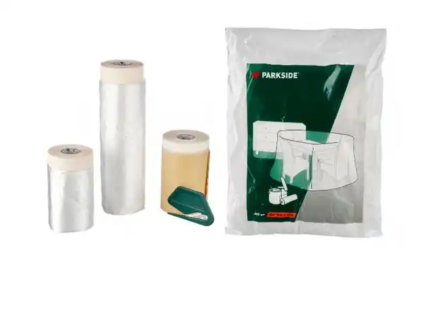 Bild 2 von PARKSIDE® Abdeckfolien-Set / Abdeckplanen-Set / Staubschutztür