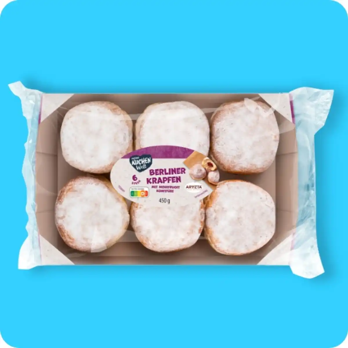 Bild 1 von MEINE KUCHEN WELT Berliner bzw. Krapfen, Mit Mehrfrucht-Konfitüre