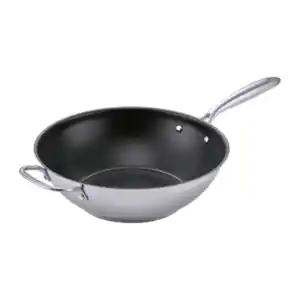 CROFTON Edelstahl-Wokpfanne