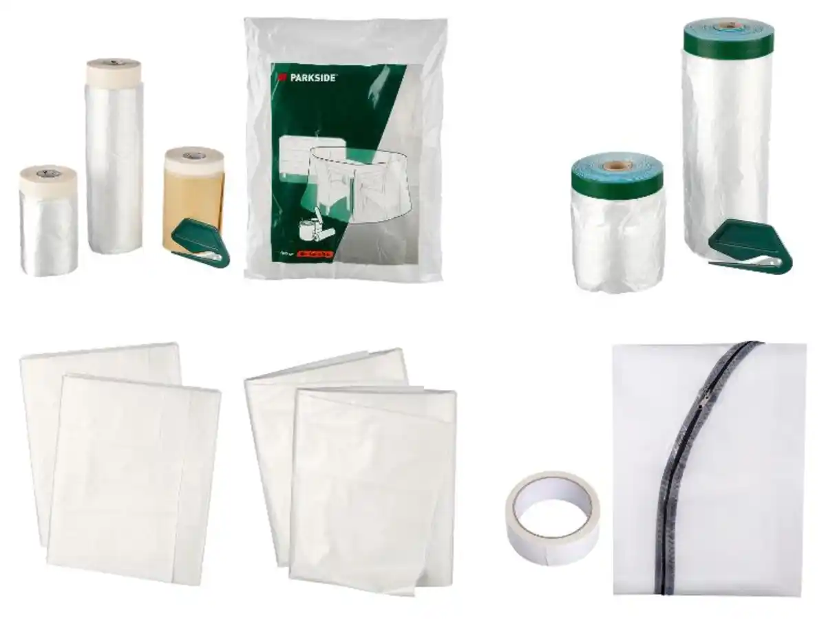 Bild 1 von PARKSIDE® Abdeckfolien-Set / Abdeckplanen-Set / Staubschutztür