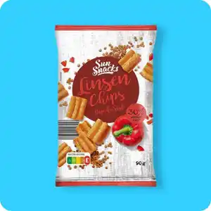 SUNSNACKS Linsenchips, Paprika-Style oder Sour Cream Style