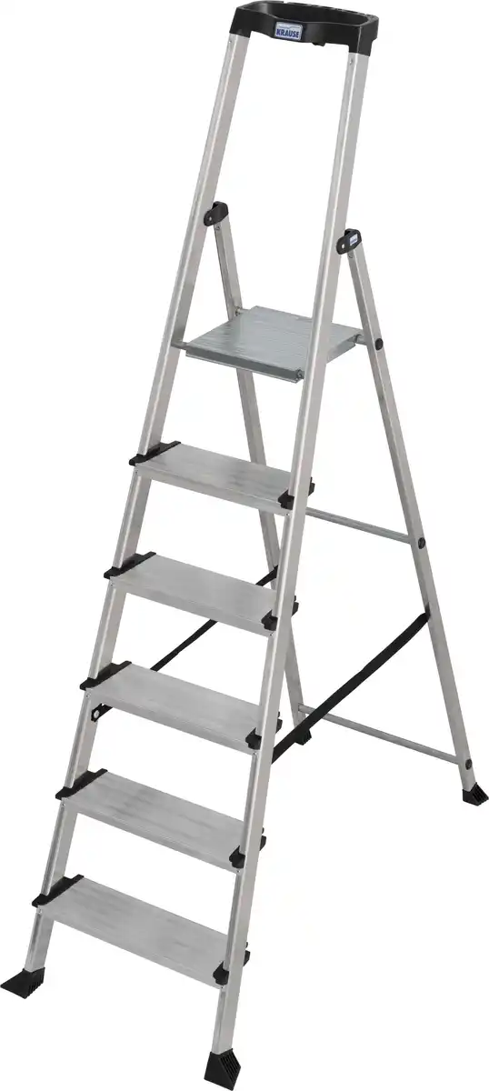Bild 1 von Krause Aluminium Stufen-Stehleiter Sepuro 6 Stufen mit Ablageschale 3,25 m