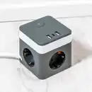 Bild 1 von Powertec Electric 3-Wege-Schuko-Steckdosentower