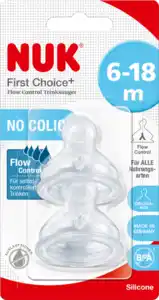 NUK Trinksauger First Choice+ Silikon 6-18 Monate, 2 St