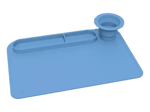 Bild 4 von crelando® Pinselbecher und Unterlage (Blau)