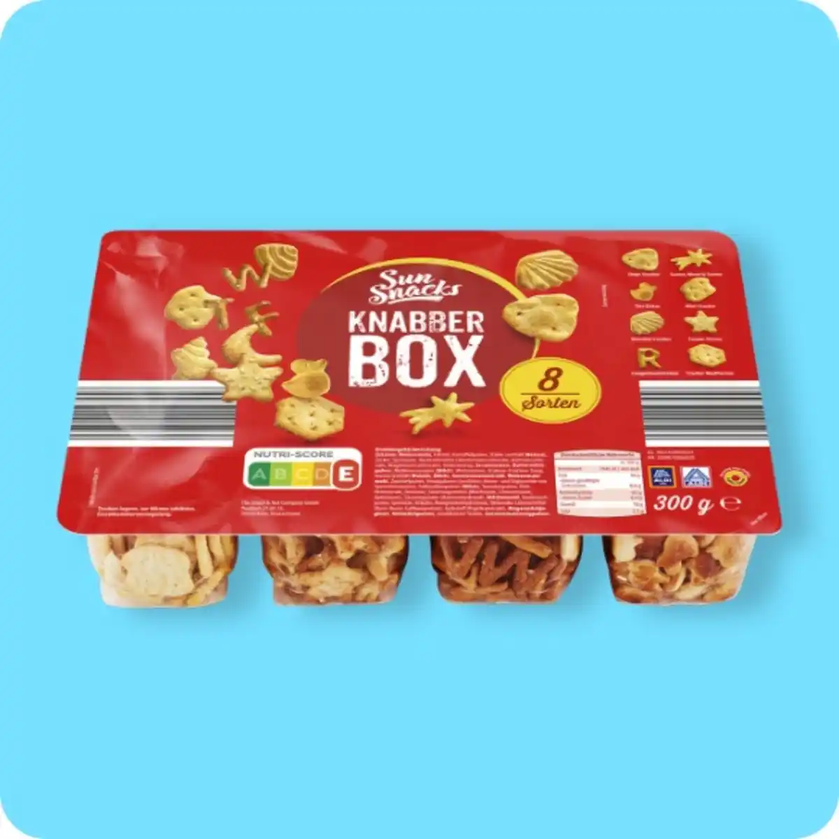 Bild 1 von SUNSNACKS Knabber-Box, Enthält 8 verschiedene Sorten