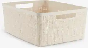 Korb JUTE 12L Kunststoff off-white