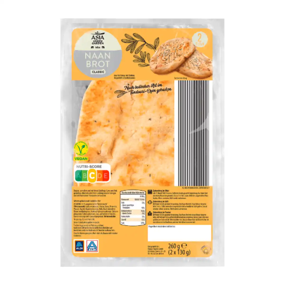 Bild 2 von ASIA GREEN GARDEN Naan-Brot 260g