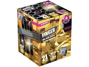 Weco XXL-Gold-Glitter-Fächer-Batterie „Goldfinger“ **