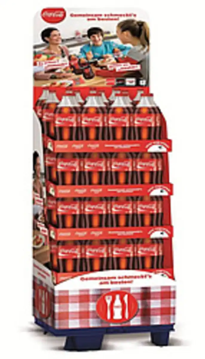 Bild 1 von Display. Erfrischungsgetränk "Coca-Cola" 100 Fl. x 1,5L