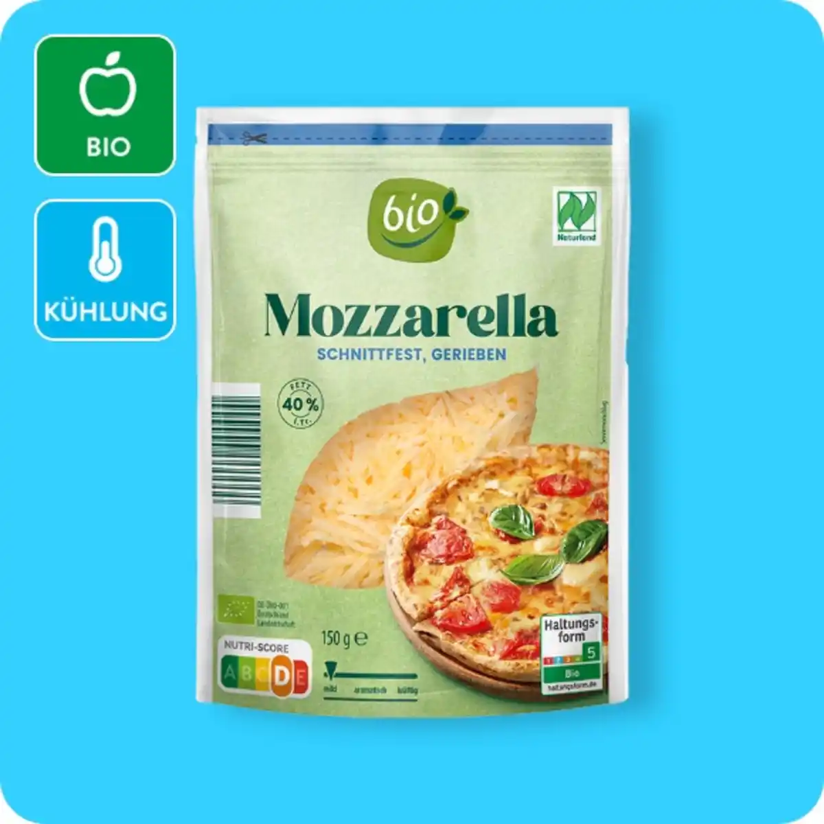Bild 1 von BIO Bio-Reibekäse, Mozzarella oder Gouda
