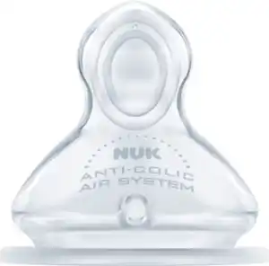 NUK Trinksauger First Choice+ Silikon, Gr. M (Milch), 6-18 Monate, 2 St