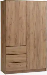 Kleiderschrank LIMFJORDEN 120x200 kombi Wildeiche natur