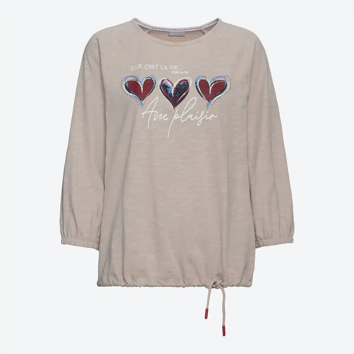 Bild 1 von Damen-Langarmshirt mit Frontaufdruck