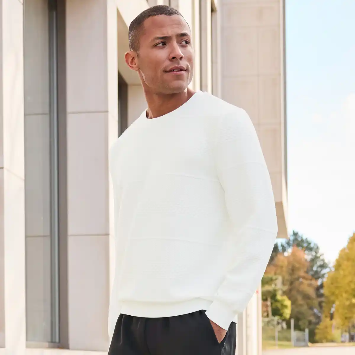 Bild 1 von Herren-Pullover mit Rippbündchen