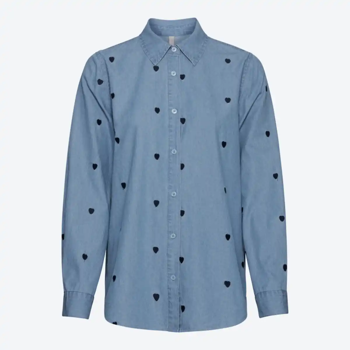 Bild 2 von Damen-Bluse mit Herz-Stickerei