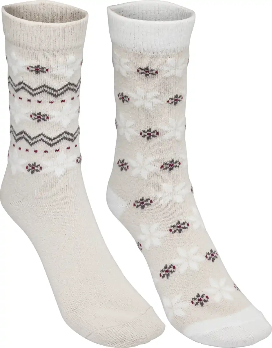 Bild 1 von IDEENWELT Norweger-Kuschelsocken taupe 39/42 2er-Set